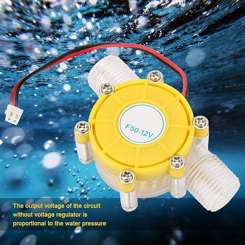 Miniatura 3 de F50 Regulado DC Micro Generador Hidroeléctrico Microhidráulico Bomba de flujo de agua de CC Turbina Generador de energía hidroeléctrica (12V)
