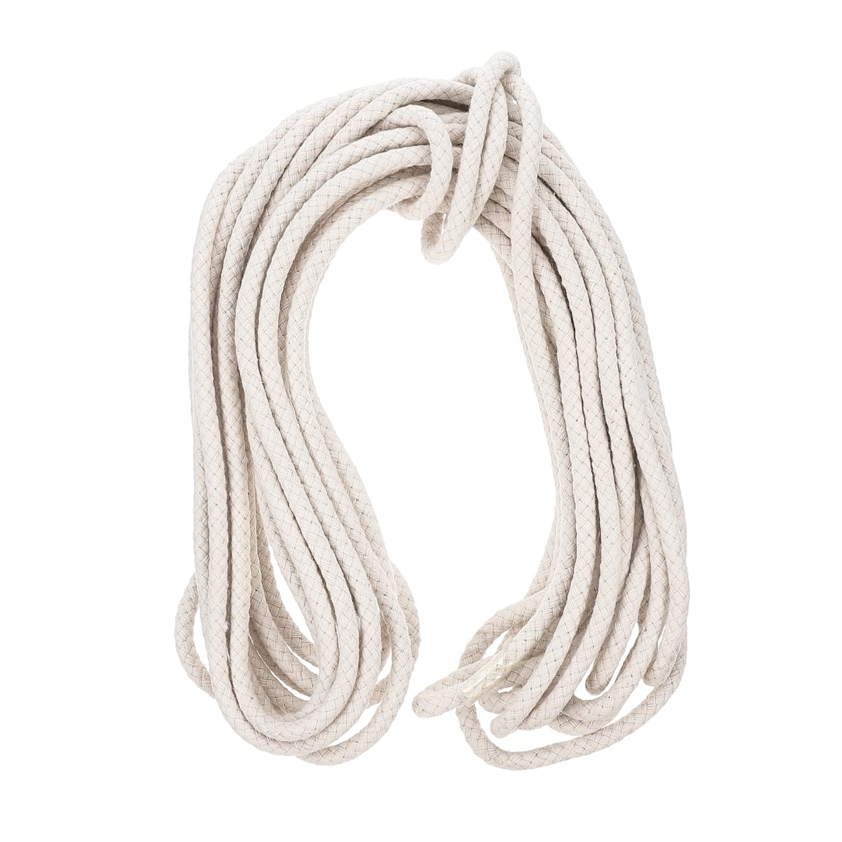 Cuerda de macramé de algodón trenzado LALAFINA para manualidades y decoración natural de 1 rollo