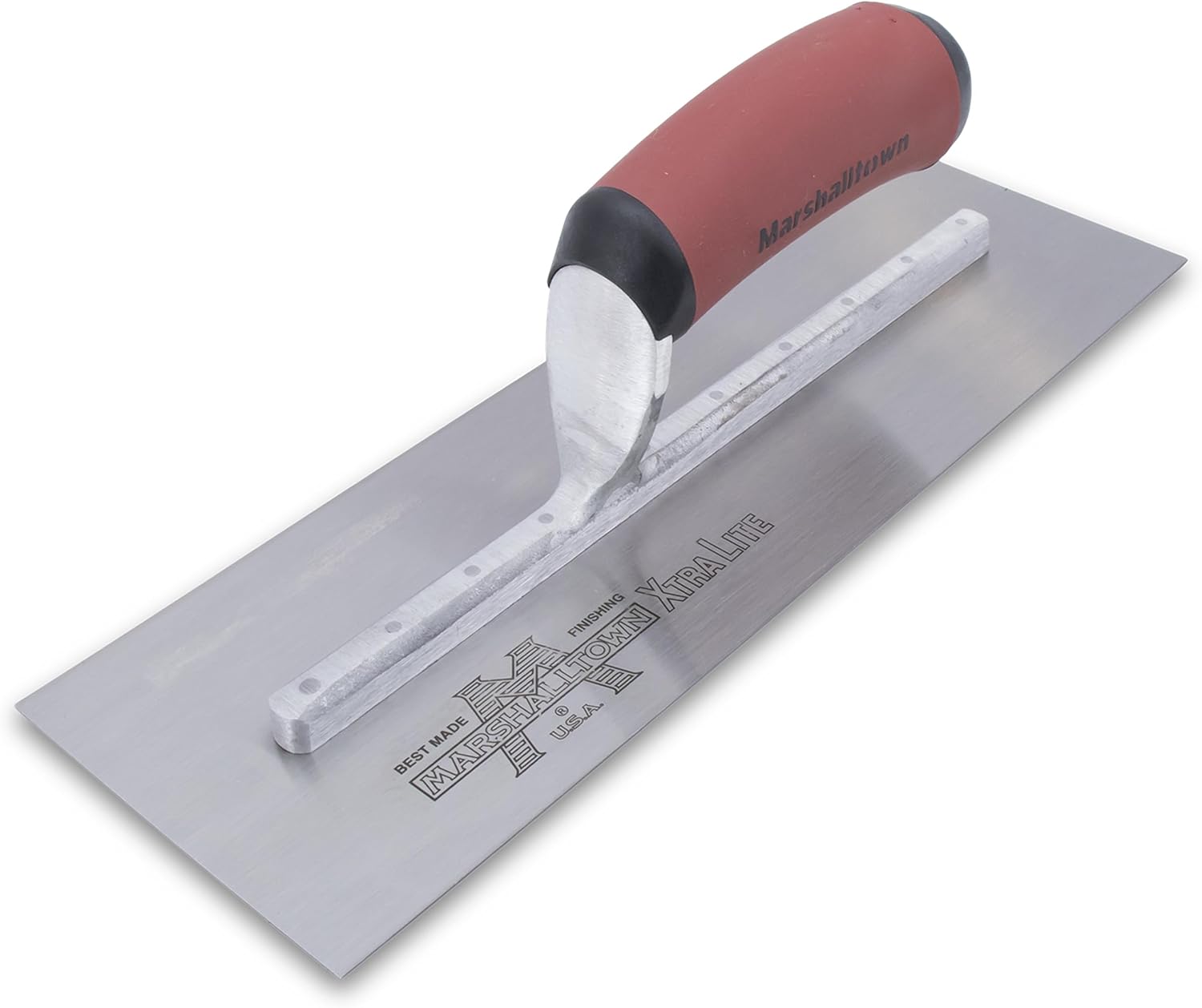 MARSHALLTOWN Finishing Trowels, DuraSoft Handle Material, 127mm Width, 330mm Length, Curved Handle Style, High Carbon Steel Blade Material, Made in the USA, MXS13D