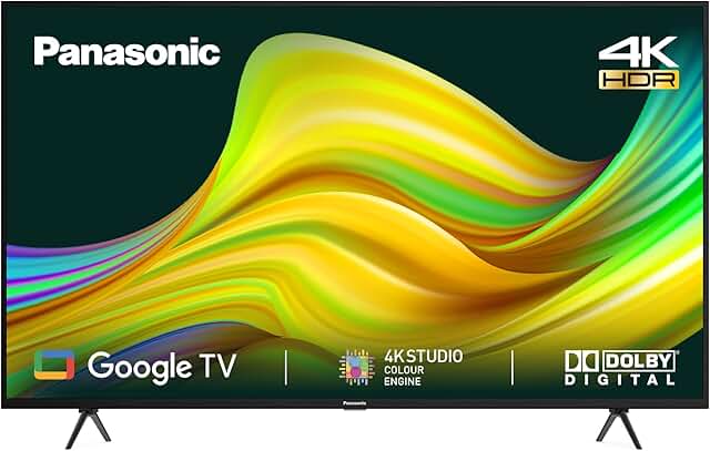 E 43 inch (108 cm) Panasonic Google TH-43MX660DX (Black) Smart 4K Ultra HD LED TV