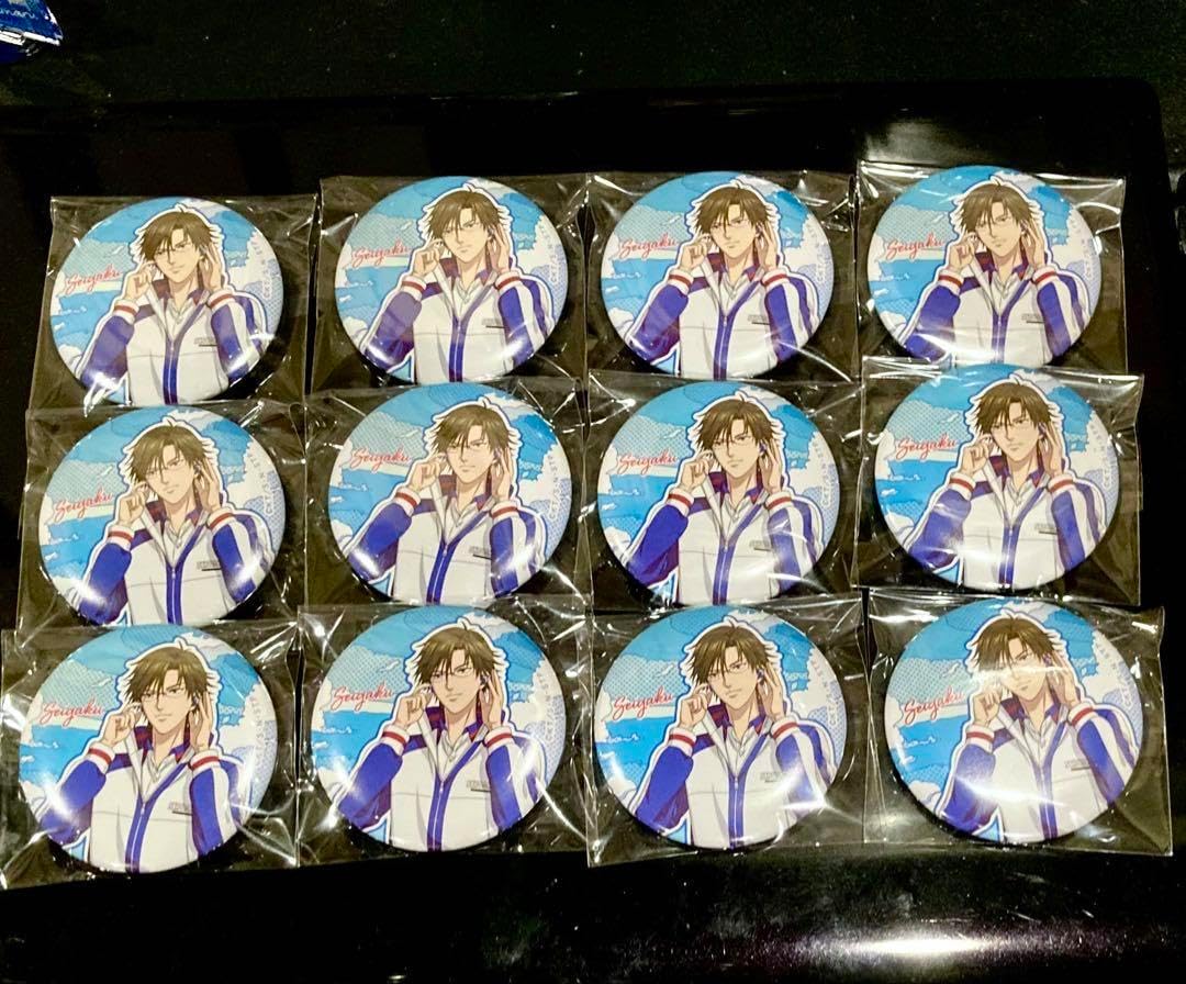 新テニス 手塚国光　エディオン　イヤホン　缶バッジ 新テニス 手塚国光 エディオン 缶バッジ 新テニス 手塚国光