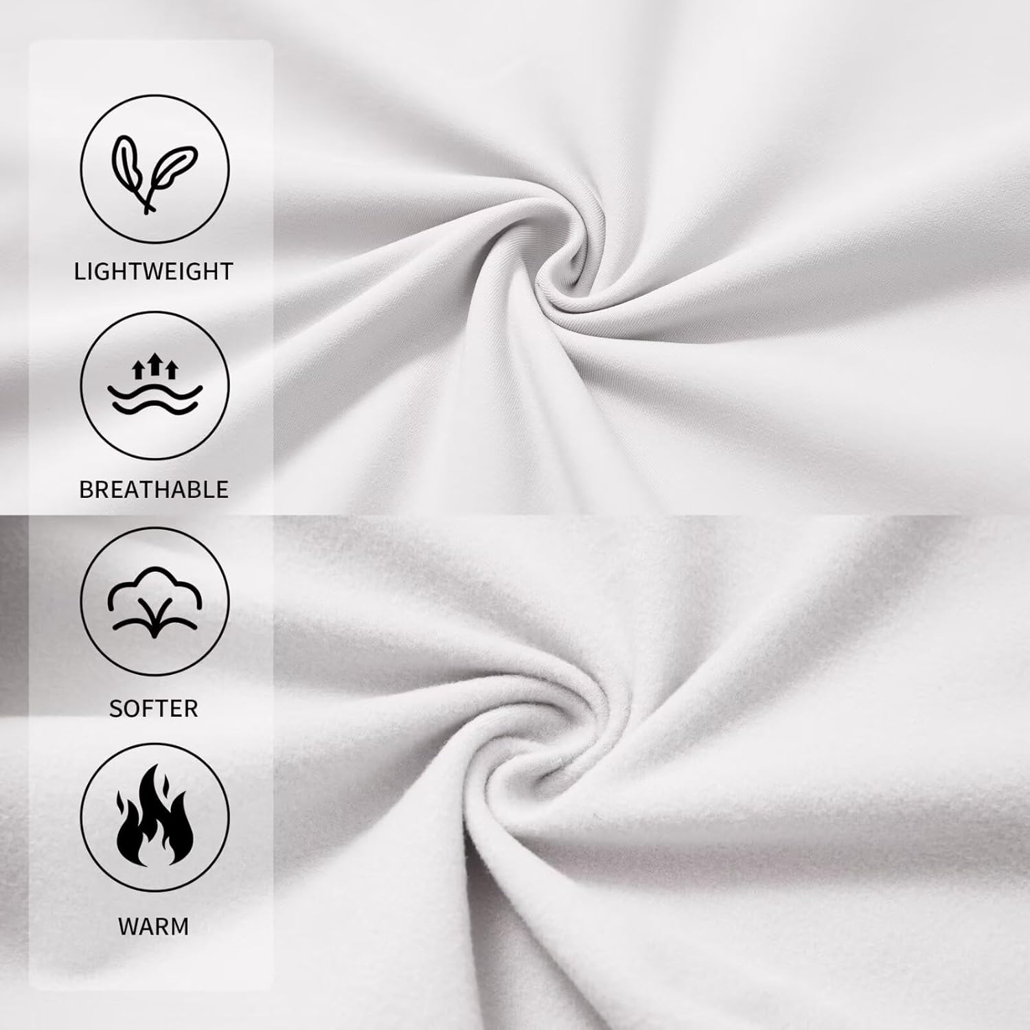 M MAELREG Mens Quarter Zip Pullover Fleece Lined Mock Neck Long Sleeve Golf Pullovers 1/4 Zip Thermal Sweatshirt for Men - Image 5