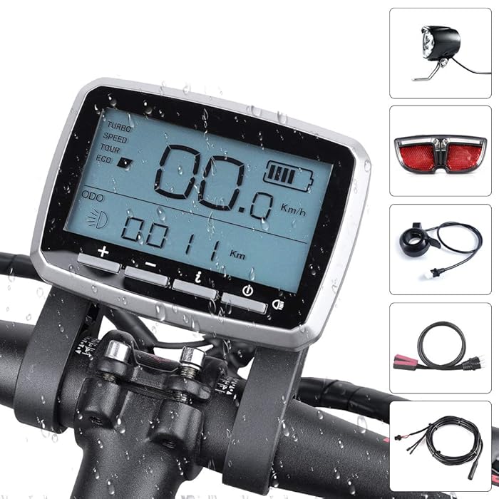 Buy Greenergia Ebike Headlight Rear Light 1T2 Cable VLCD5 Display Brake