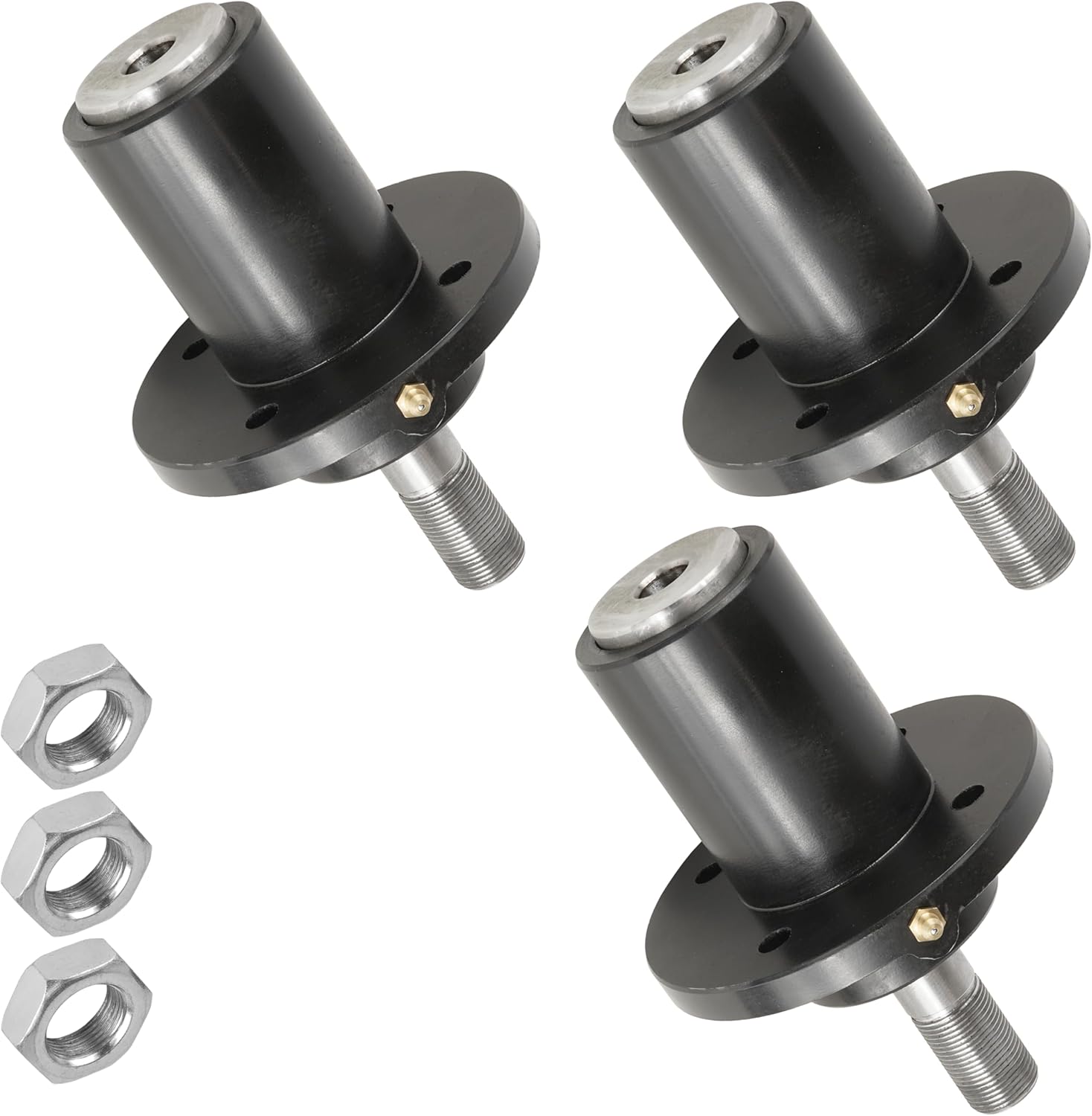 Caltric 3 Spindle Assembly Compatible with Dixie Chopper 300441 10161 Oregon 82322 49748 Short Shaft