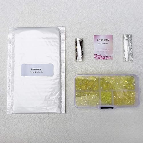 Miniatura 7 de Cuentas de vidrio Rondelle amarillas de 0.394 a 0.394 pulgadas para hacer joyas, color AB, 710 piezas de cuentas espaciadoras de crytal facetadas,