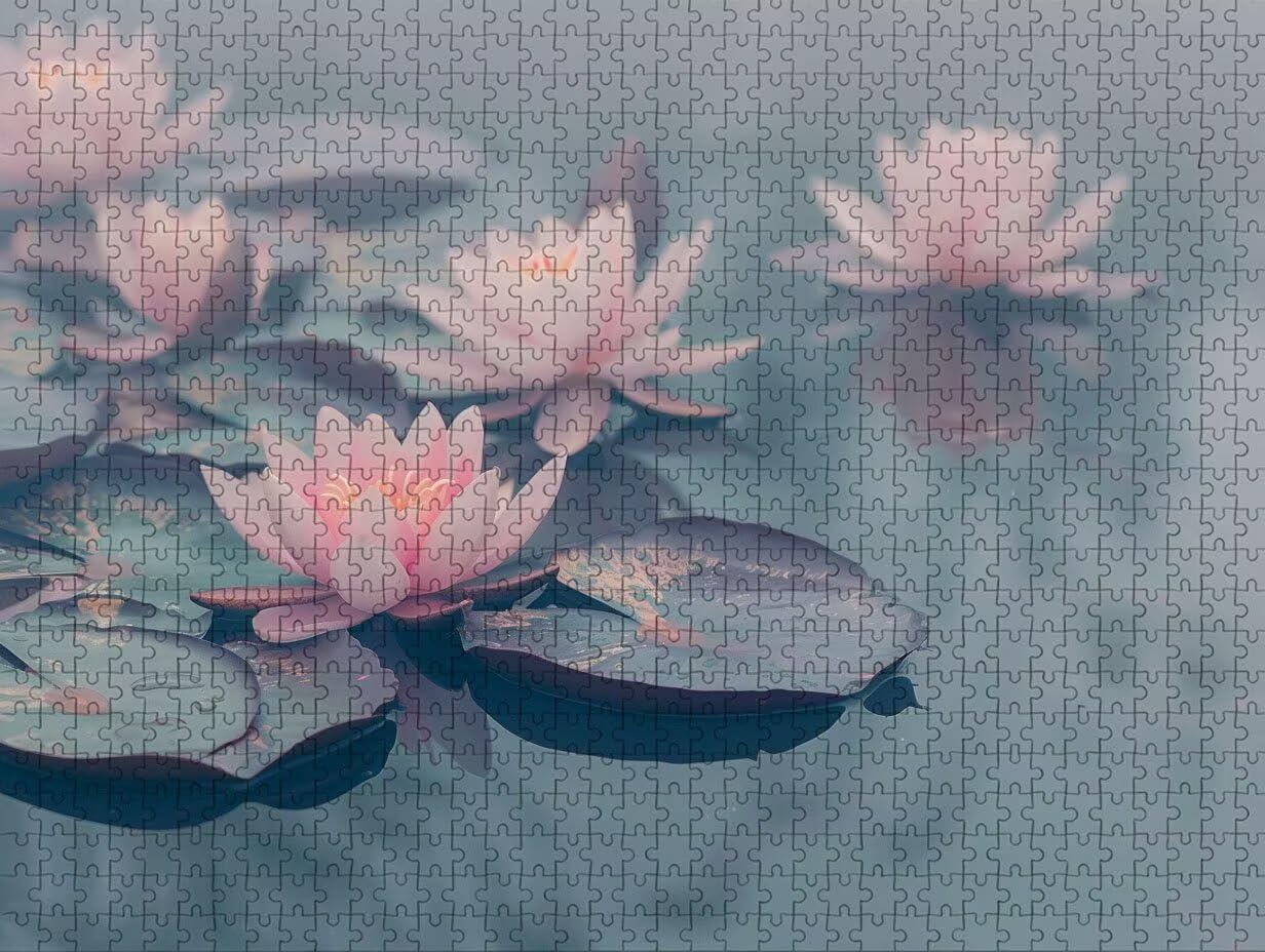 Puzzle 2000 elementów dla dorosłych, różowe, drewniane puzzle, 99 x 71 cm, części ściśle do siebie pasują, dla mężczyzn, kobiet, starszych seniorów, relaks i odstresowanie, prezenty, dekoracja ścienna
