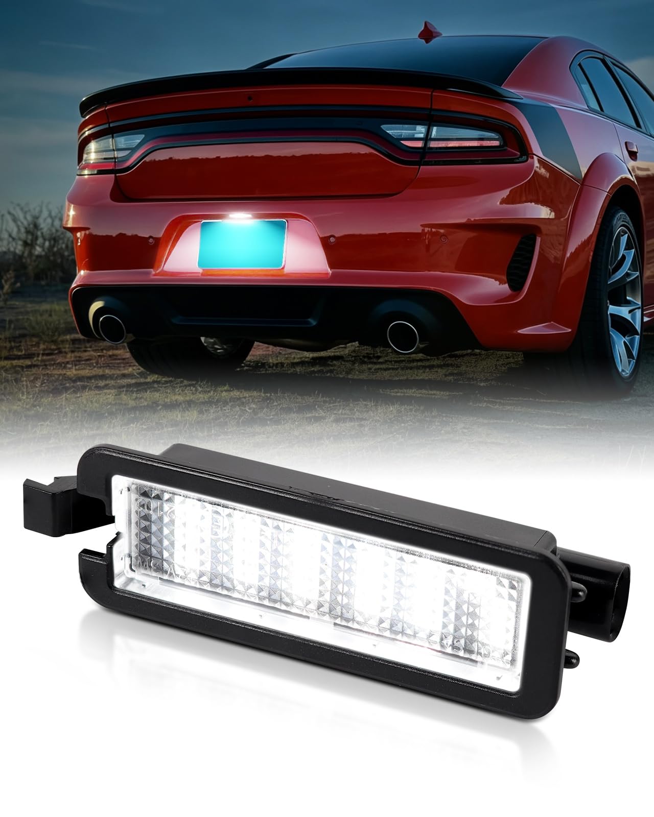 Amazon.com: Full White LED License Plate Light For 2015-2022 Dodge