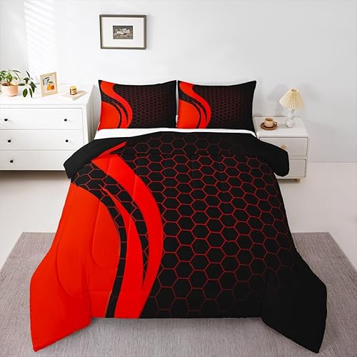 Miniatura 41 de Edredón de Flores Groovy de los años 60, 70 y 80, Flores Rosa, Morado, Amarillo, Juego de Edredón Retro Floral Boho para Niños, Niñas, Juego de