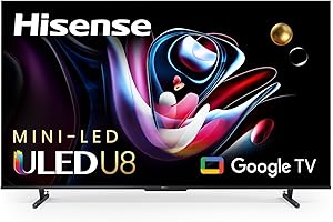 Hisense 65R8F 65" Class U8 Series Mini-LED ULED 4K UHD Google Smart TV