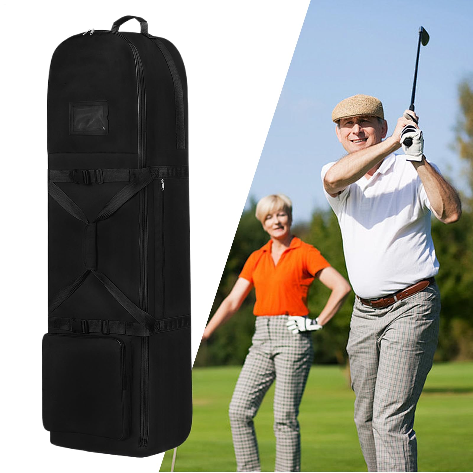 Borsa Da Golf Da Viaggio | Organizzatore Da Viaggio Aereo Con Ruote,Borsa Impermeabile Pieghevole Per Golf Club E Attrezzature Sportive