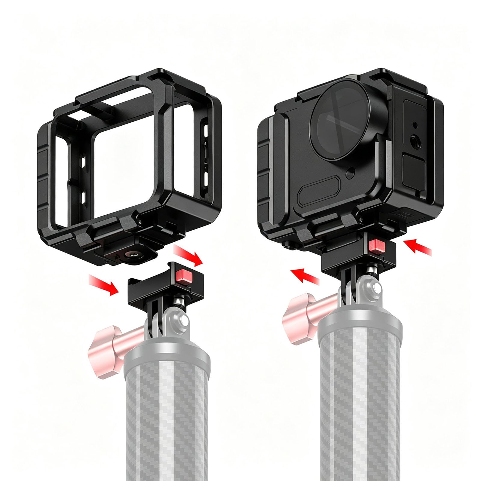 Custodia per fotocamera subacquea per 360 GO