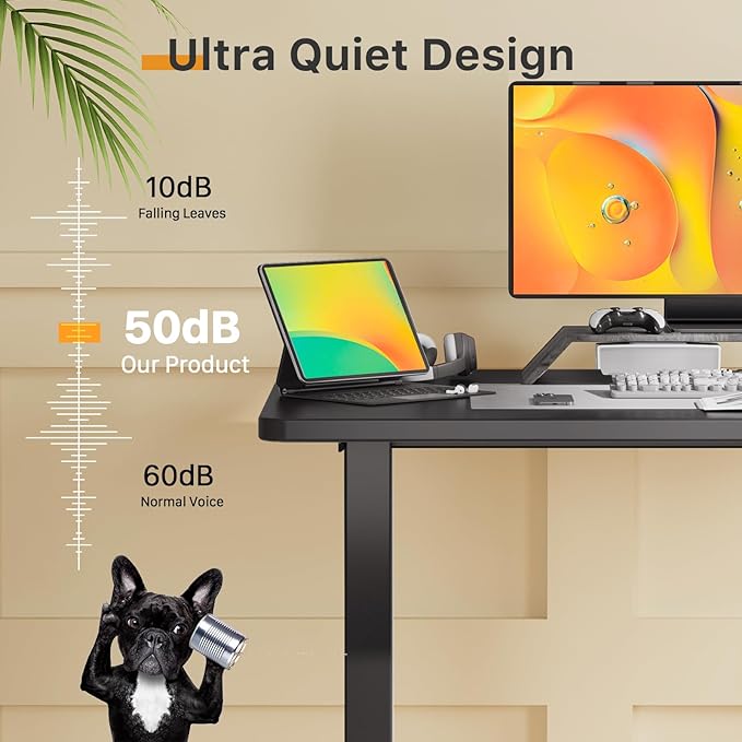 Escritorio Eléctrico Ajustable JOY worker 35x20" Negro miniatura 8