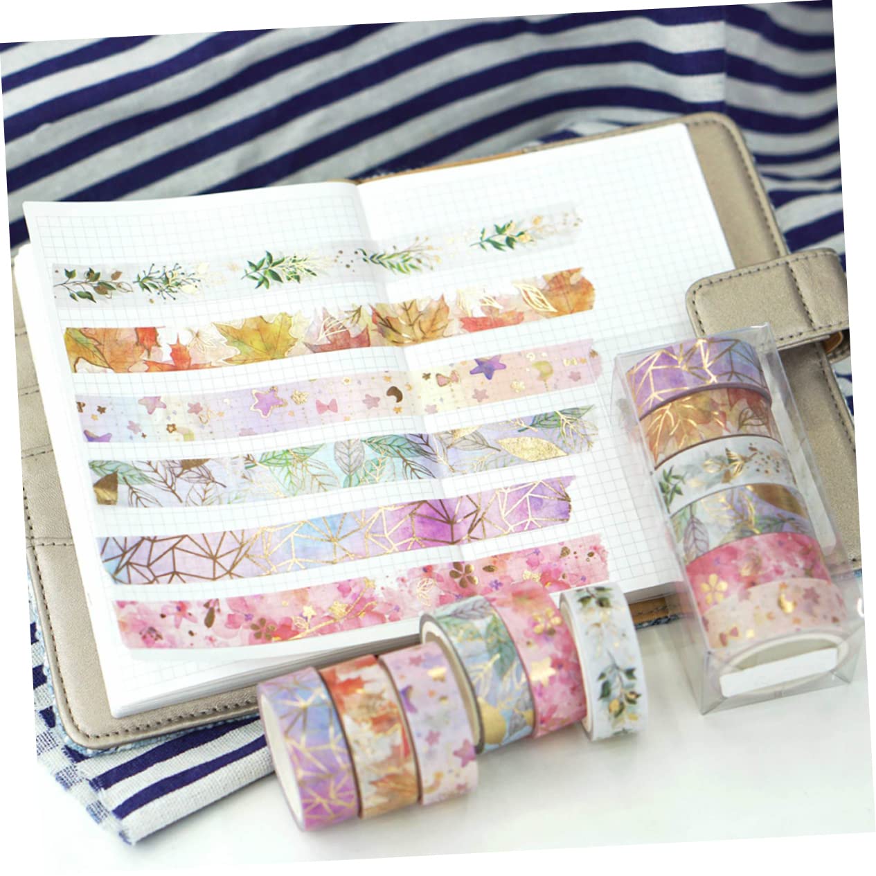 STOBOK Stk Bedrucktes Washi Tape Fotoalbum Dekoratives Washi-tape Altes Washi-tape Streifenband Selber Machen Washi-tape Selber Machen Planerband Autosachen Papier Mehrzweck Aufkleber