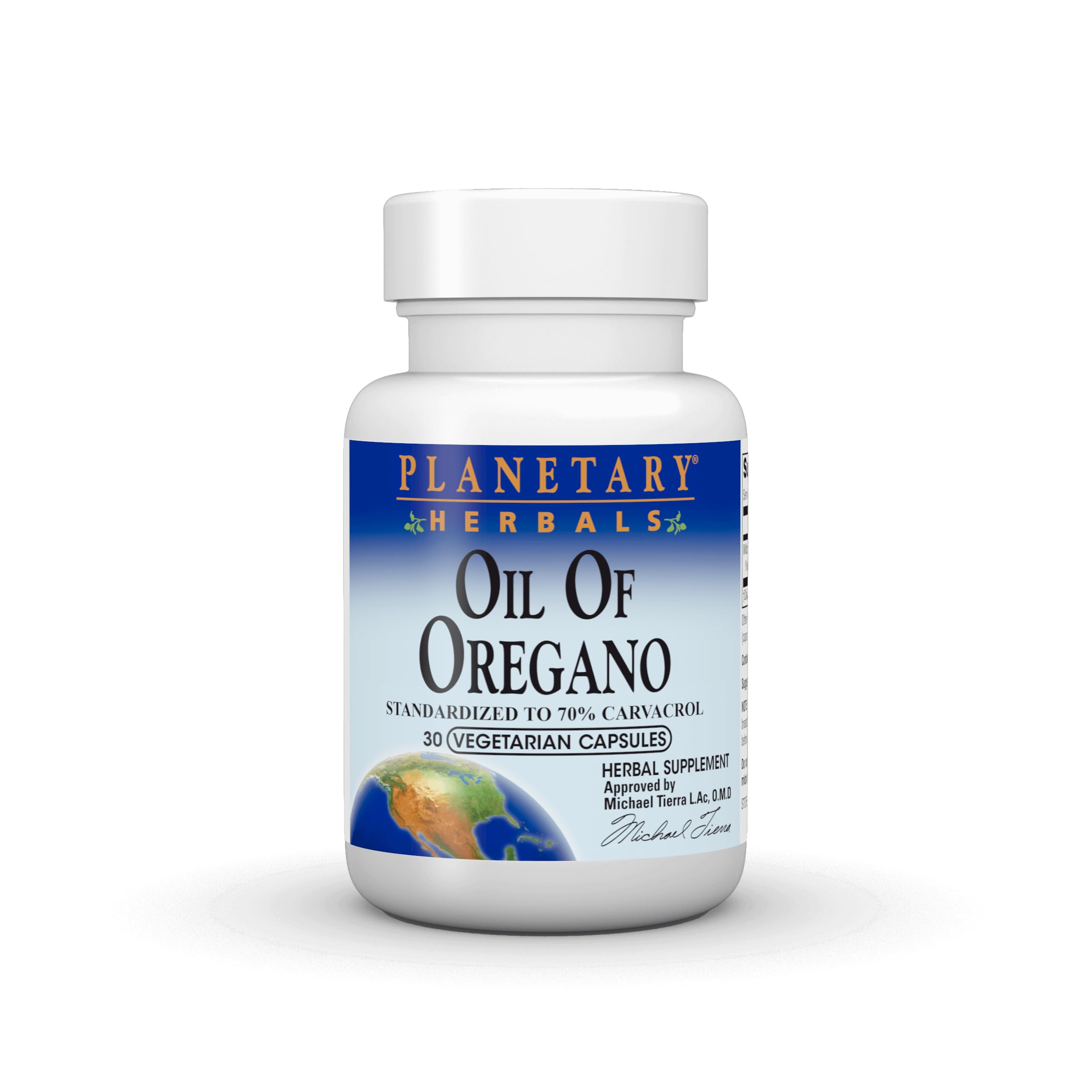 Planetary Herbals, Oil of Oregano - 30 Vegetarian Capsules