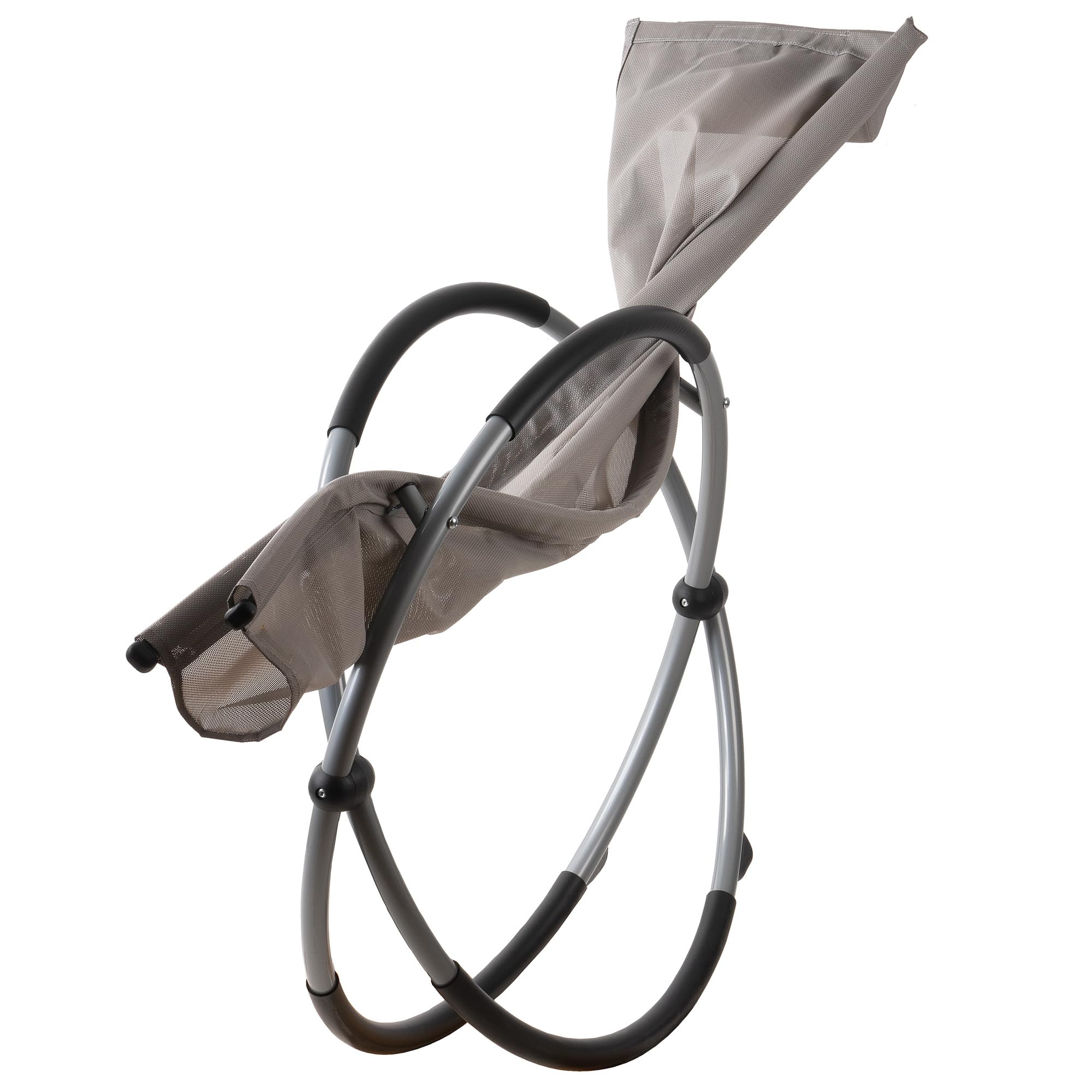 CampFeuer Tumbona Plegable con Cojín Extraíble | Mecedora Plegable | Tumbona para Exterior, Tumbona para Jardín | Silla Mecedora Reclinable para Terraza, Tumbona Relax | Tumbona Portátil
