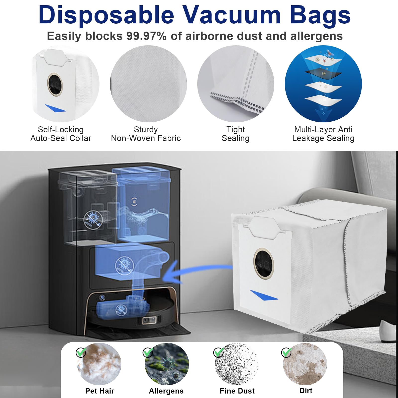 Ersatzteil Hauptbürste & Abdeckung Für ECOVACS DEEBOT N30 Omni – Roboter-Staubsauger Zubehör