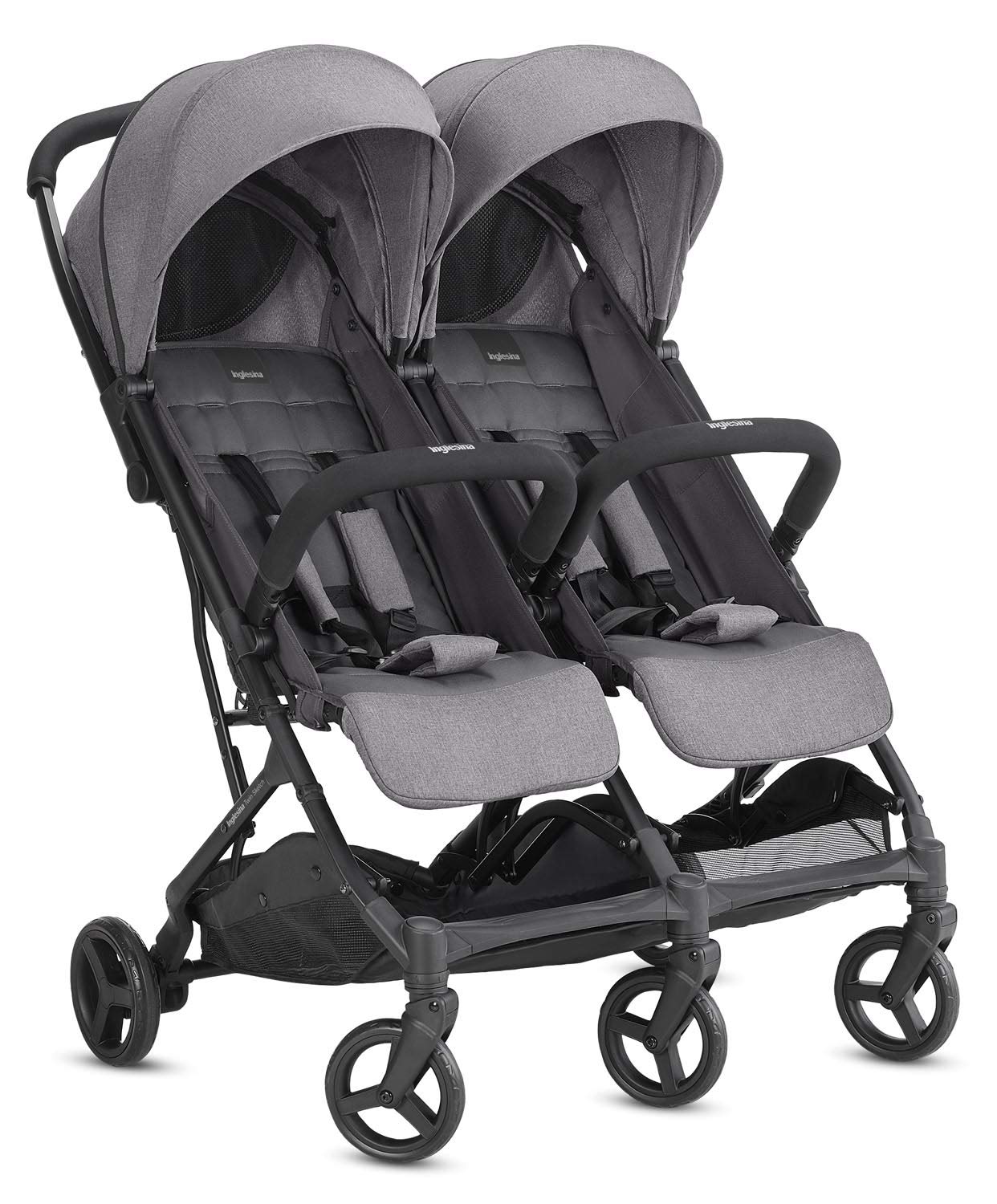 Inglesina Twin Sketch, Passeggino Gemellare, Grigio