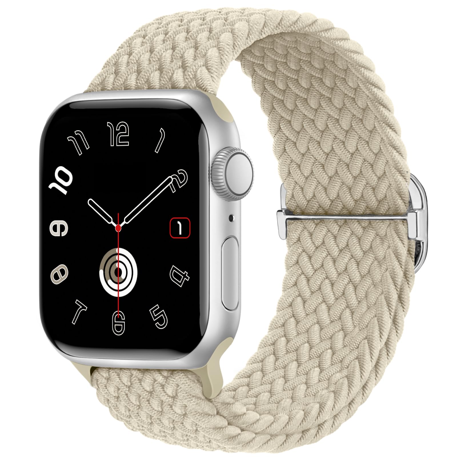 Braided Stretchy Nylon Band Compatible for Apple Watch Bands Women Men