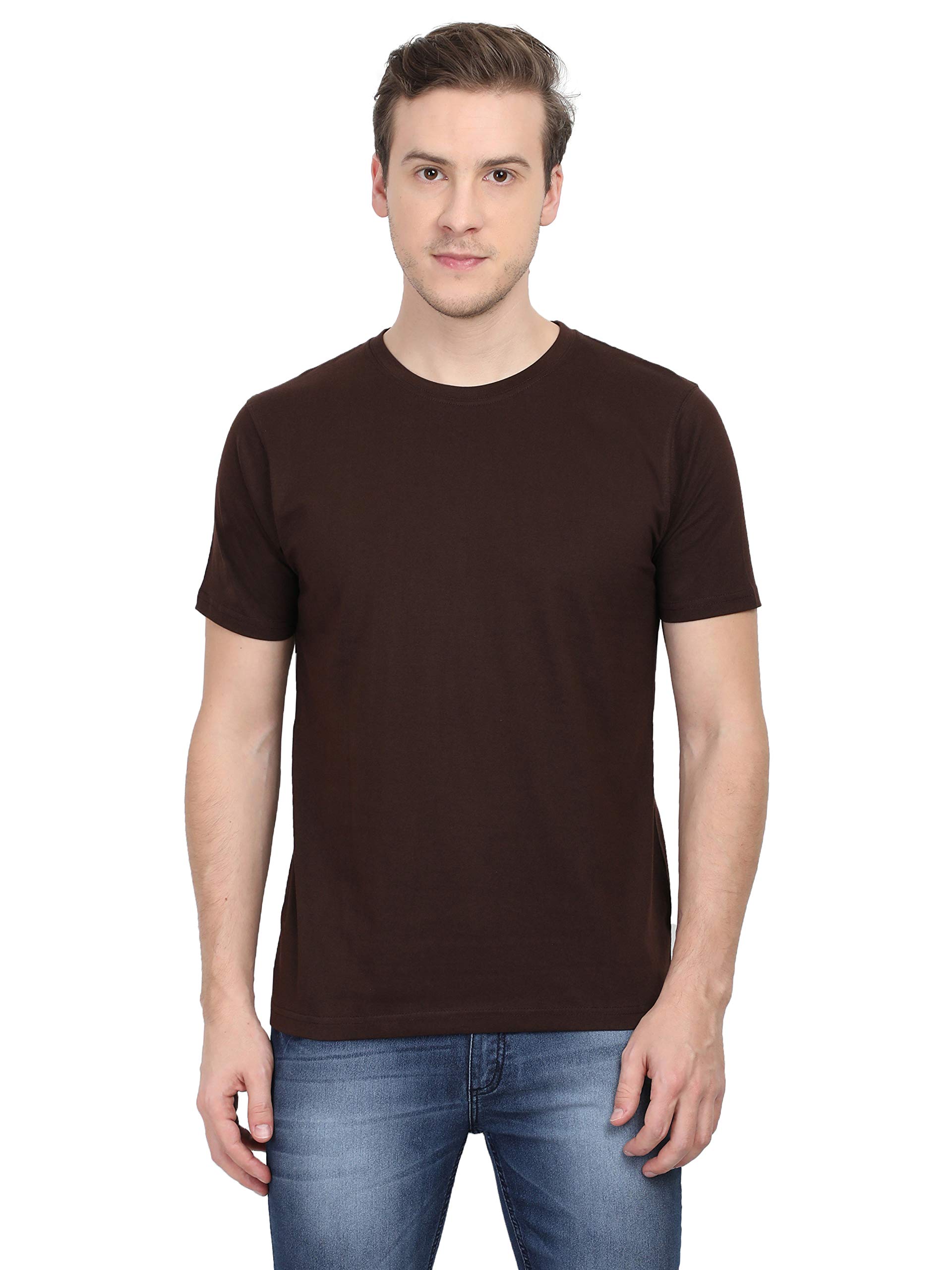 RSO OutfitsPlain Half Sleeve Round Neck Men's T-Shirt