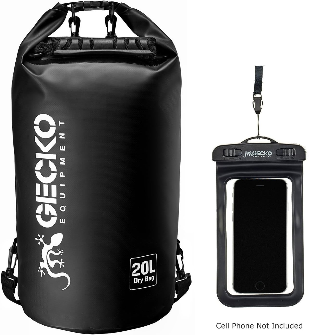 Dry Bag - Waterproof Roll Top Dry Compression Sack Designed to Keep Your Gear Dry. Include Phone Dry Bag. Perfect for Kayaking, Boating, Canoeing, Fishing, Rafting, Beach and Camping