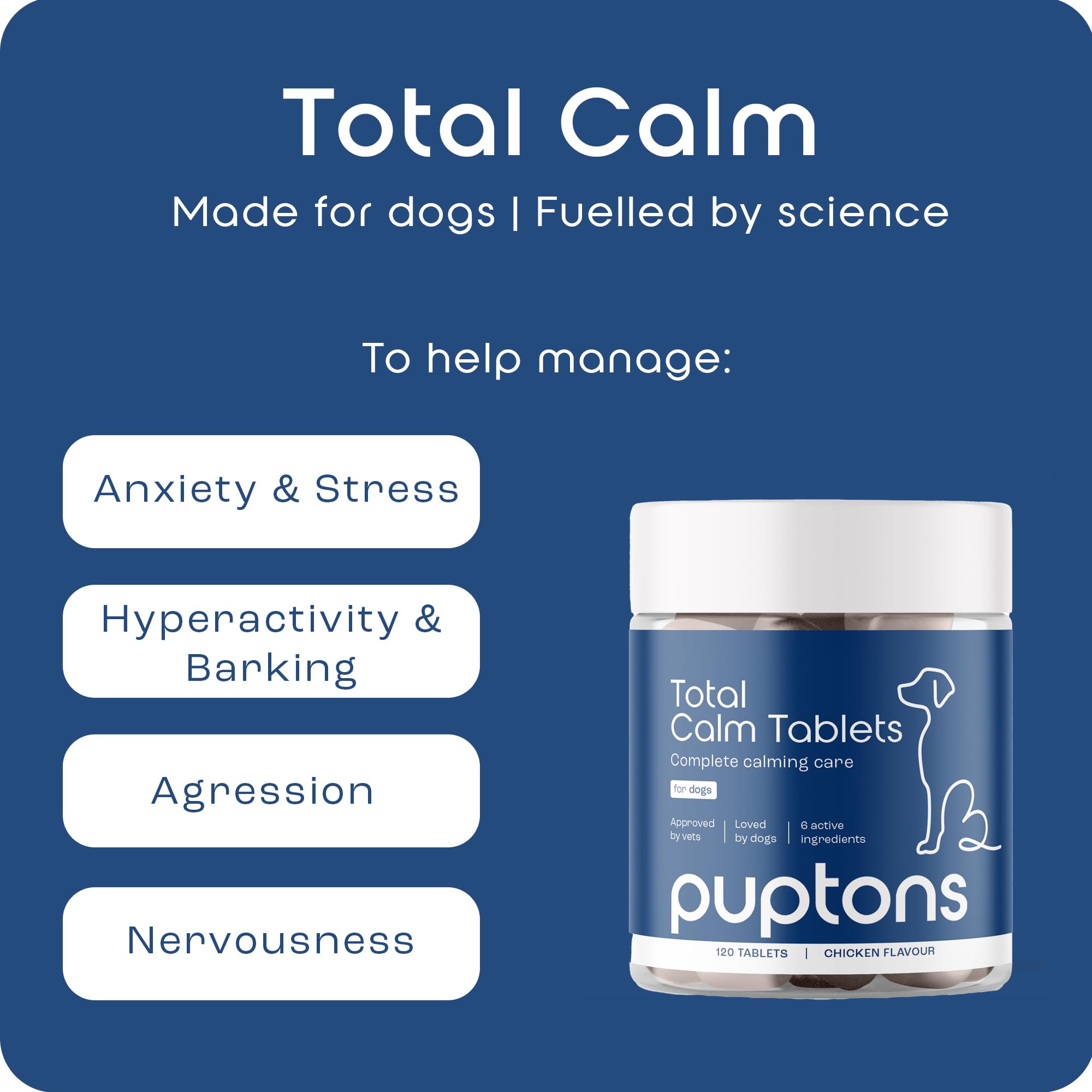 Puptons Total Calm Powder For Dogs, 50 Grams - Image 4