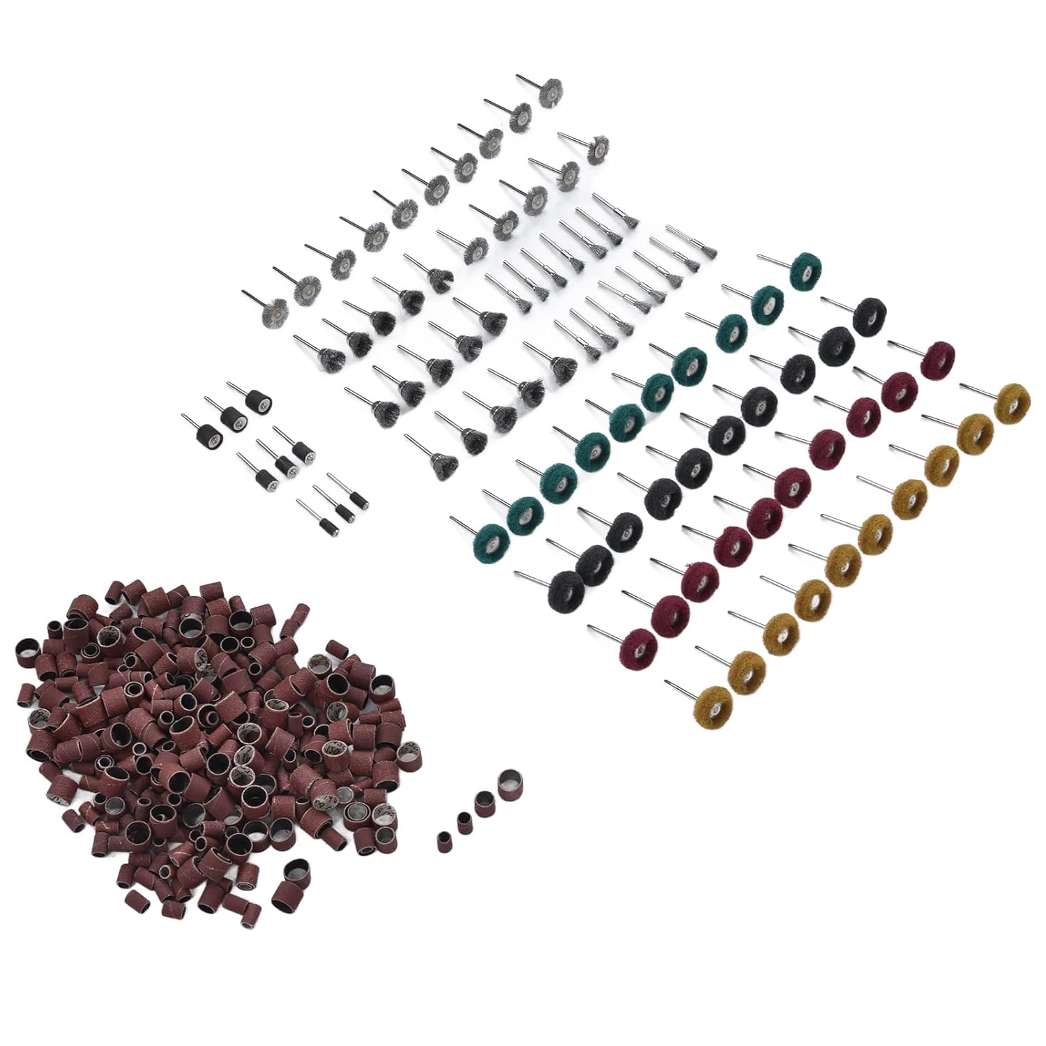 423Pcs Sanding Drum Sleeves Buffing Polishing Wheel Set Drums Mandrels Grinding