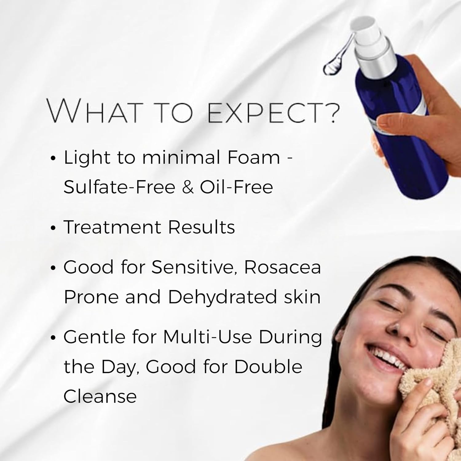 BIONOVA Bioactive Cleanser Normal to Dry Skin - Provides Gentle Deep Clean, Oil-Free, Sulfate-Free, Ultra-Hydrating Moisturizing Treatment with Vitamin B5, Niacinamide and Hyaluronic Acid (4.5 fl oz)