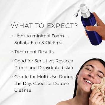 BIONOVA Bioactive Cleanser Normal to Dry Skin | Provides Gentle Deep Clean, Oil-Free, Sulfate-Free, Ultra-Hydrating Moisturizing Treatment with Hyaluronic Acid - 4.5 fl oz