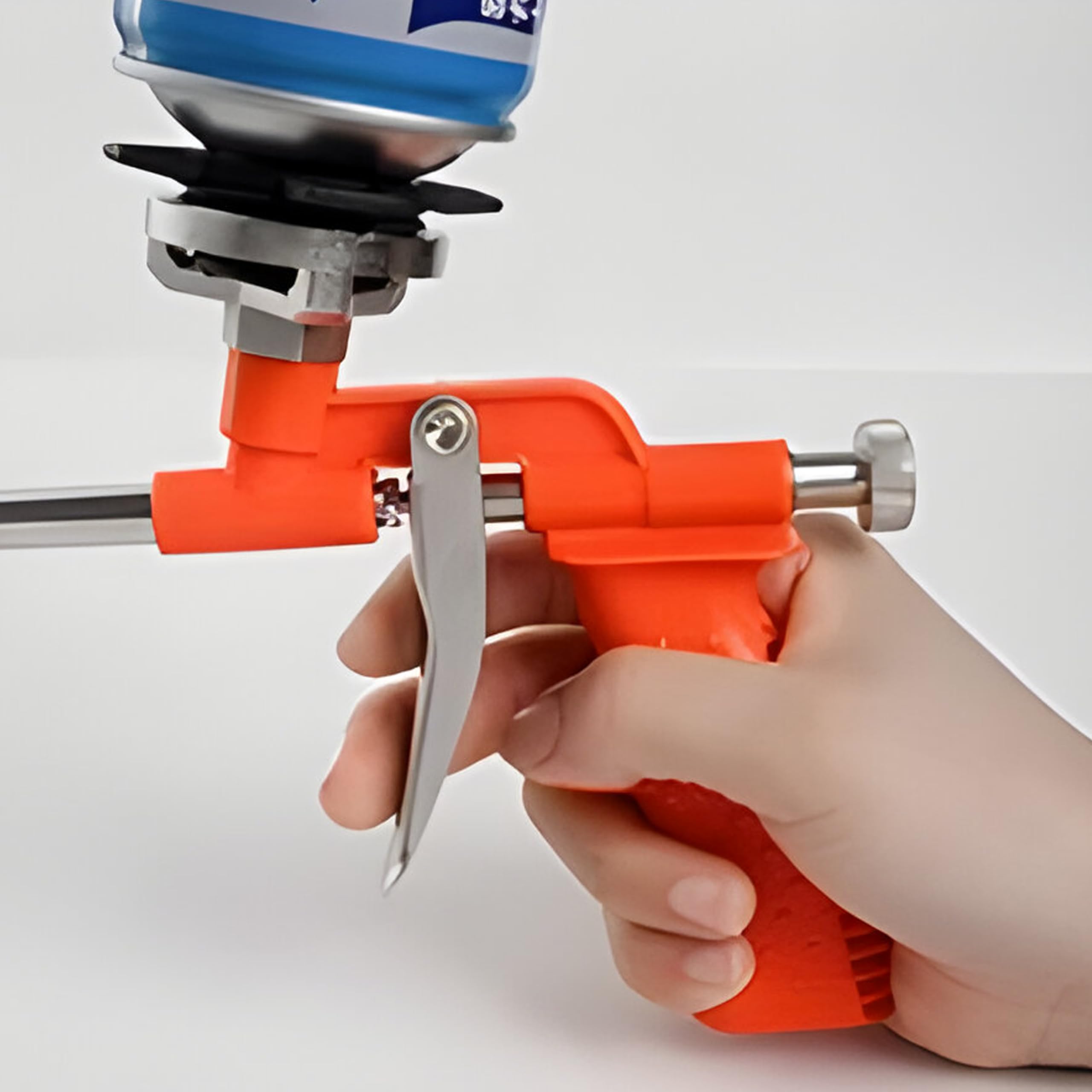 Retoo Pistola a schiuma in plastica per 1 componente, bombolette di schiuma, pistola in poliuretano per una lavorazione efficace della schiuma di pistola, per riempimento, isolamento e isolamento