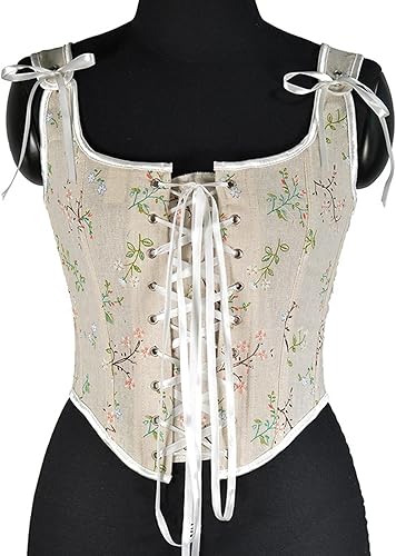 Miniatura 2 de Corsé con realce para mujer, estilo victoriano, cinturón steampunk, pirata, renacentista, corsé con correas