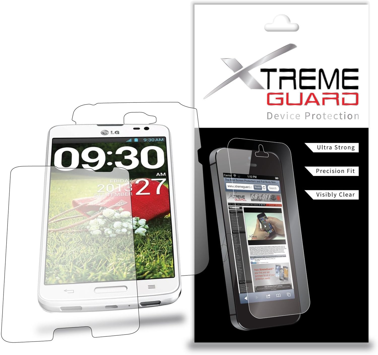 XtremeGuard™ Full Body Screen Protector for LG G Pro Lite (Ultra Clear)