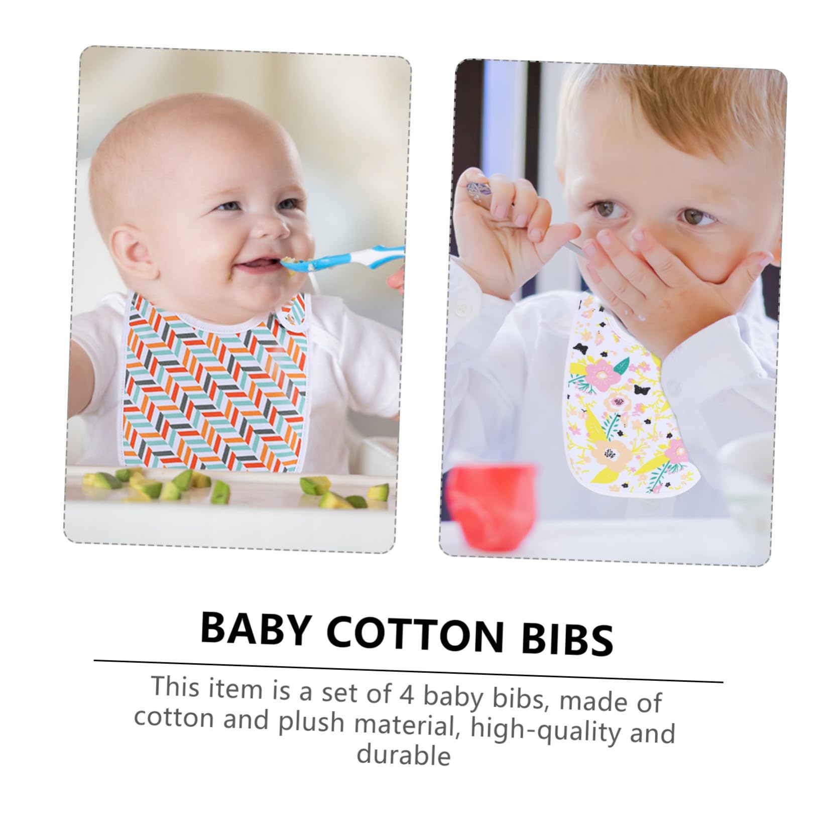 ibasenice 8piezas Baberos De Algodón Para Bebés Ajustables y Absorbentes Pack De Toallas Multifuncionales Para Alimentación y Cuidado Del Niño Niña Suaves y Cómodos Para Recién