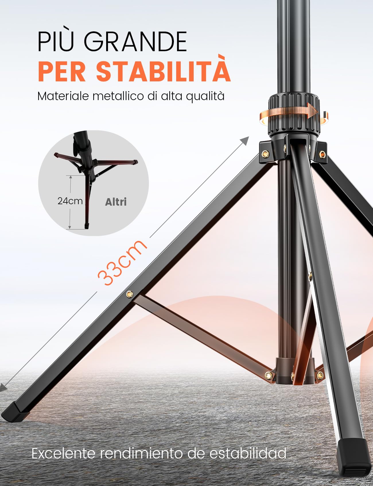 180cm Treppiede Smartphone, Stabile & Estensibile Treppiedi Cellulare con Telecomando Senza Fili e Supporto Telefonico, Compatibile con iPhone, Smartphone.