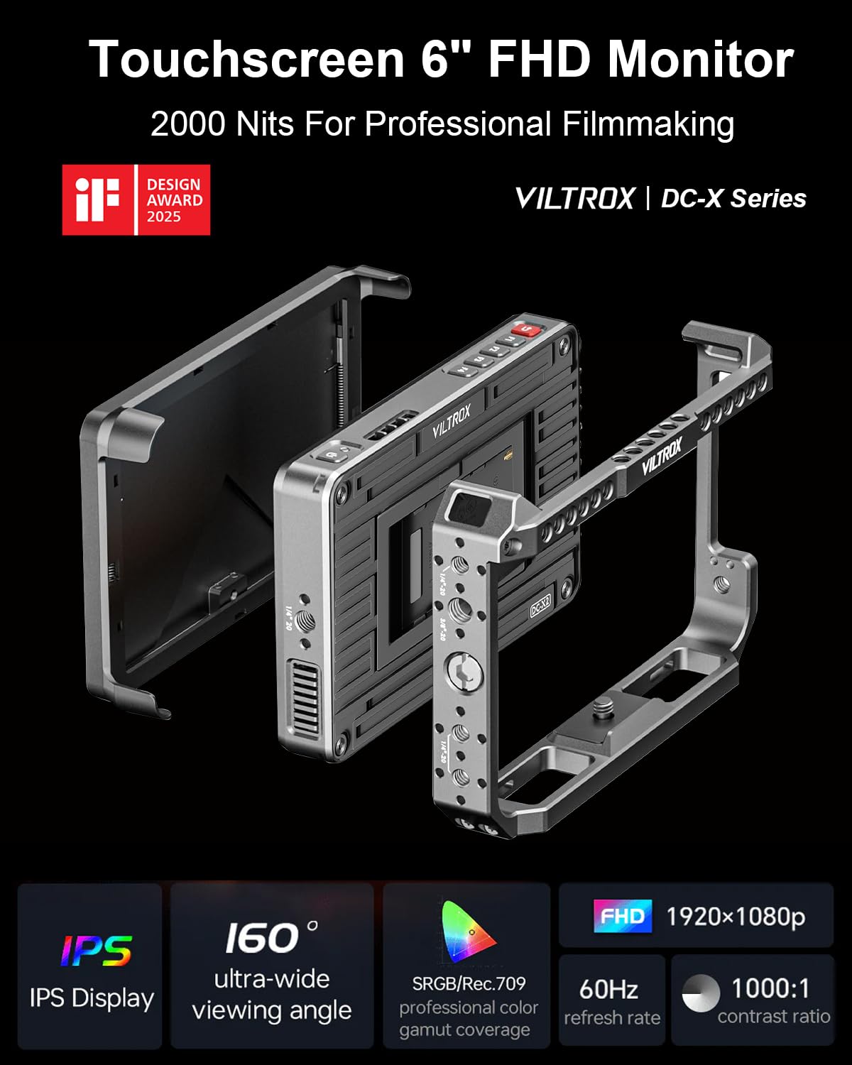 Amazon.com : VILTROX DC-X FHD 2000Nits 6