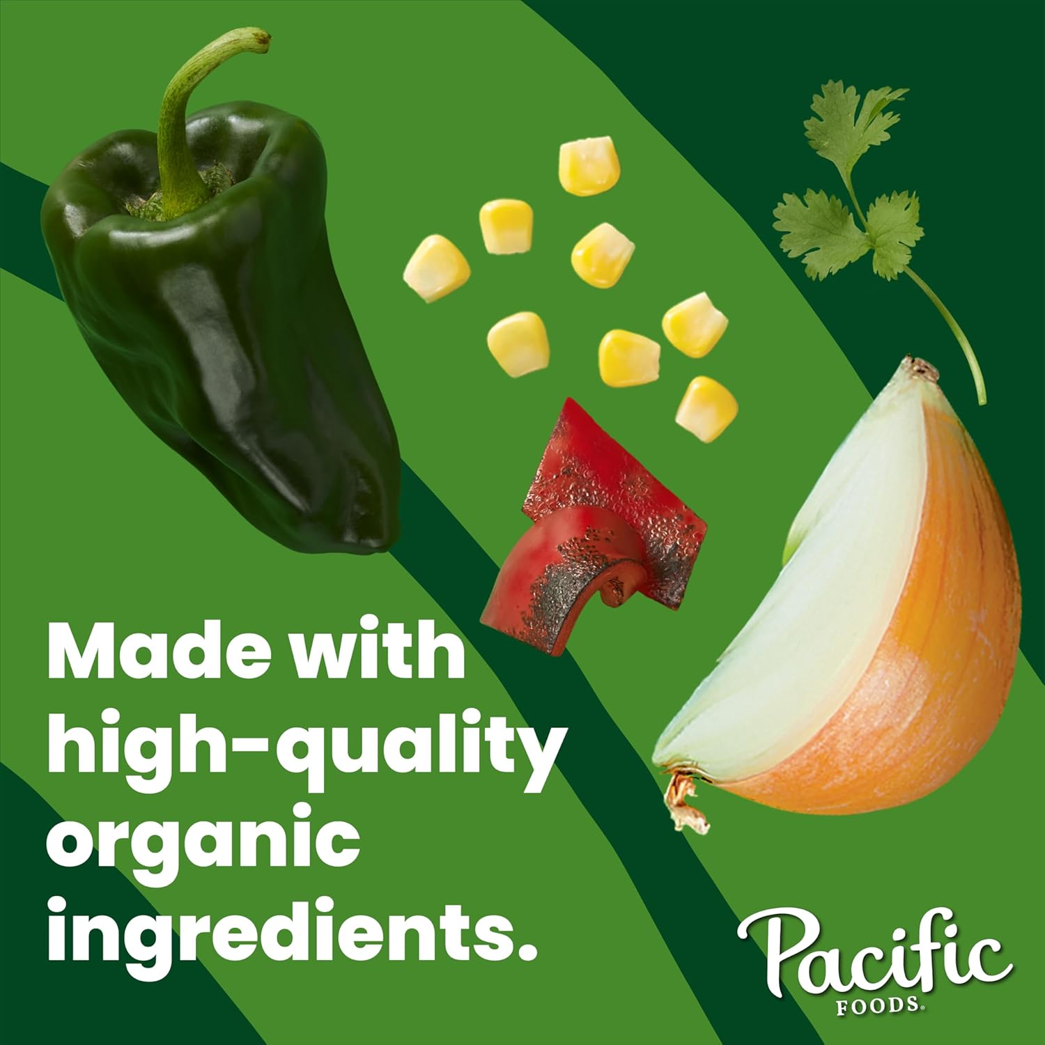 Pacific Foods Organic Poblano Pepper and Corn Chowder, 16.3 oz Can (Pack of 12)