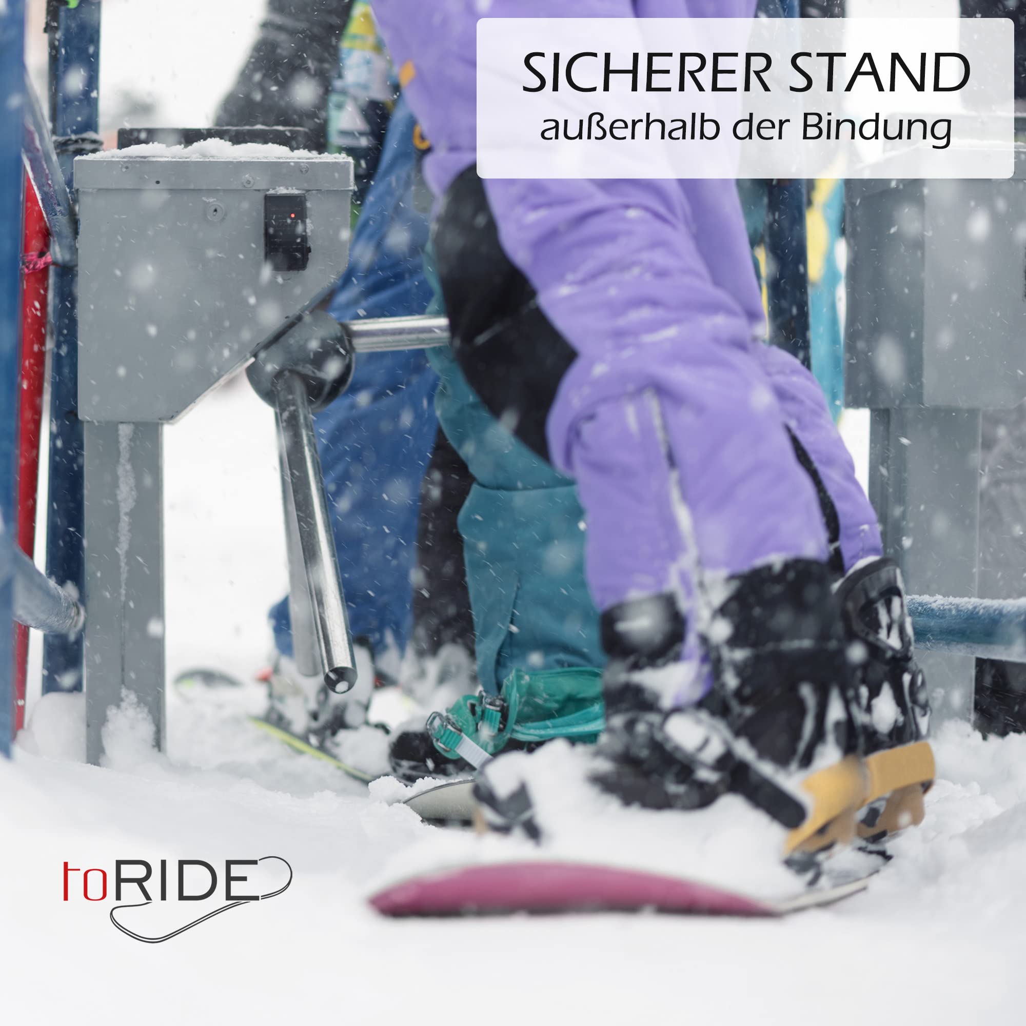 ToRIDE Snowboard Stomp Pad rond | Pad antidérapant autocollant comme autocollant en néoprène