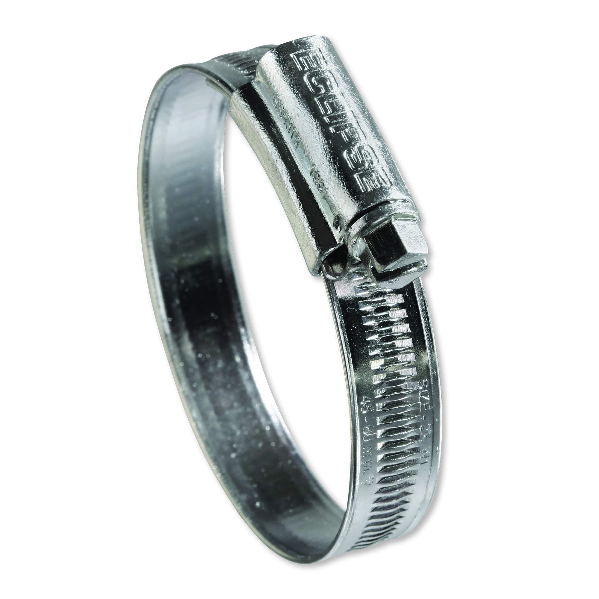 Eclipse Professional Tools ECW1-2X W1 Box of 10 45-60mm (1 ¾" - 2 ⅜") Mild Steel Worm Gear Hose Clamps, Black, 170-200mm (6 ⅝" - 7 ⅞") - Image 2