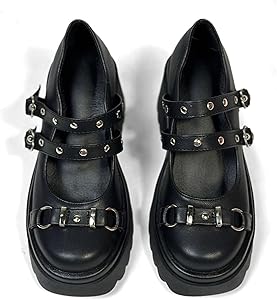 Amazon.com | FOREADA Mary Jane Shoes Women Platform Goth Shoes