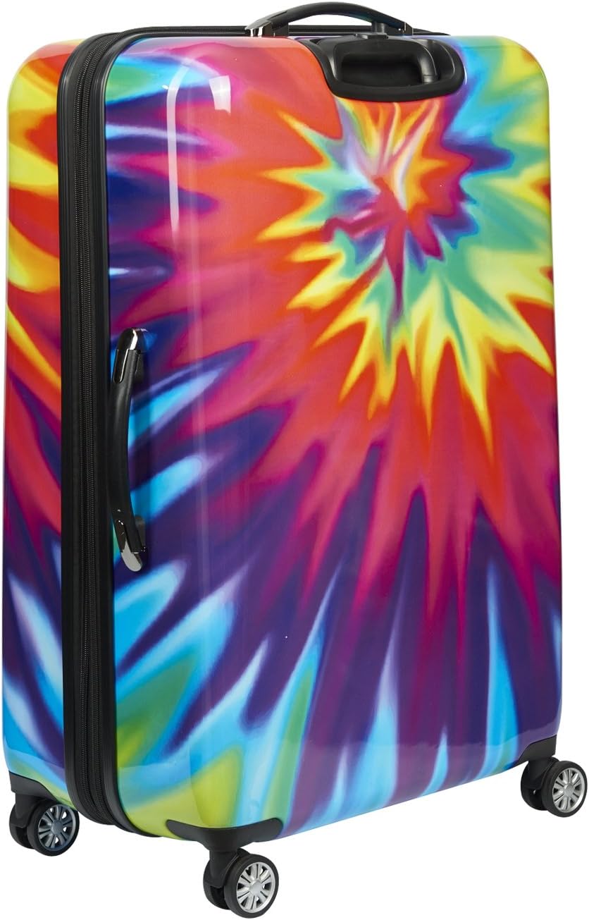 Review Concept One ful TieDye Swirl Rolling Suitcase, Hardside Travel
