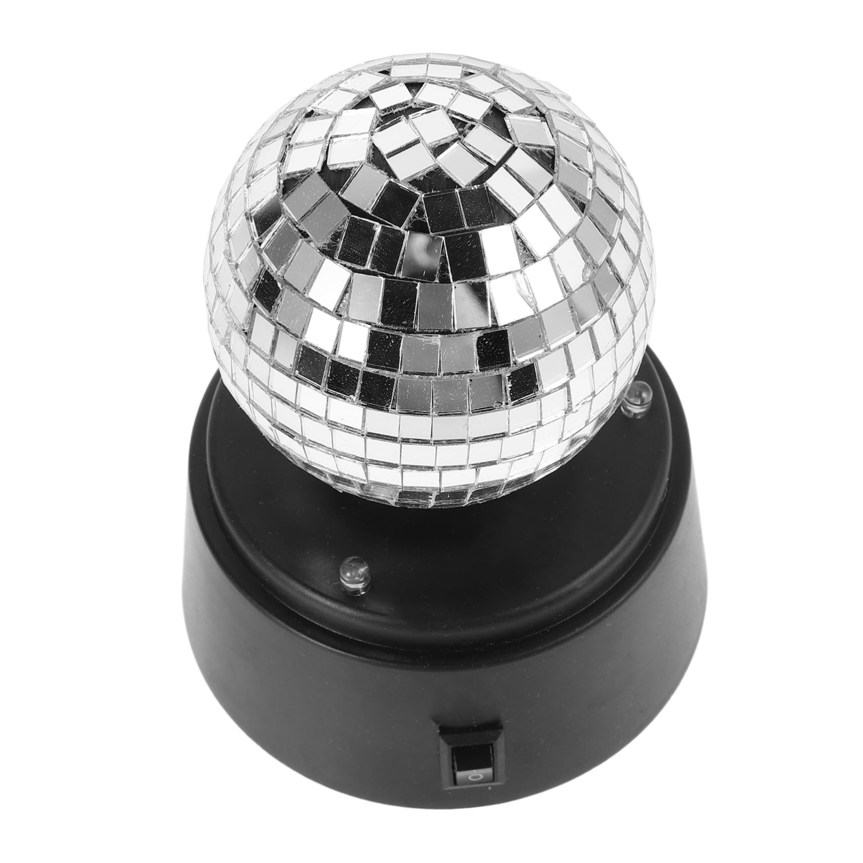CIMAXIC Battery Led Disco Ball Lamp Rotating Mirror Reflection Portable Stage Light for Parties Parties Events