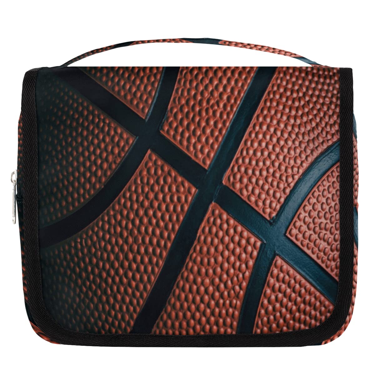Koszykówka Podróżna Kosmetyczka Koszykówka Nadruk Mycie Torba Unisex Wiszące przybory toaletowe Kosmetyczka Organizer do makijażu, wielobarwny, Jeden rozmiar