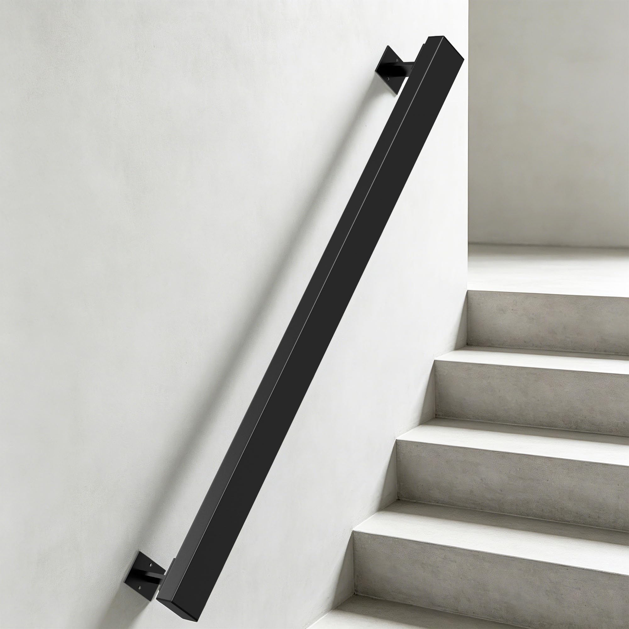 Main courante d'escalier en métal de qualité supérieure avec support mural