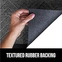 Vista 5 de Gorilla Grip WeatherMax - Tapete para todas las estaciones 100% impermeable, 23 x 35 pulgadas, goma natural duradera, resistente a manchas