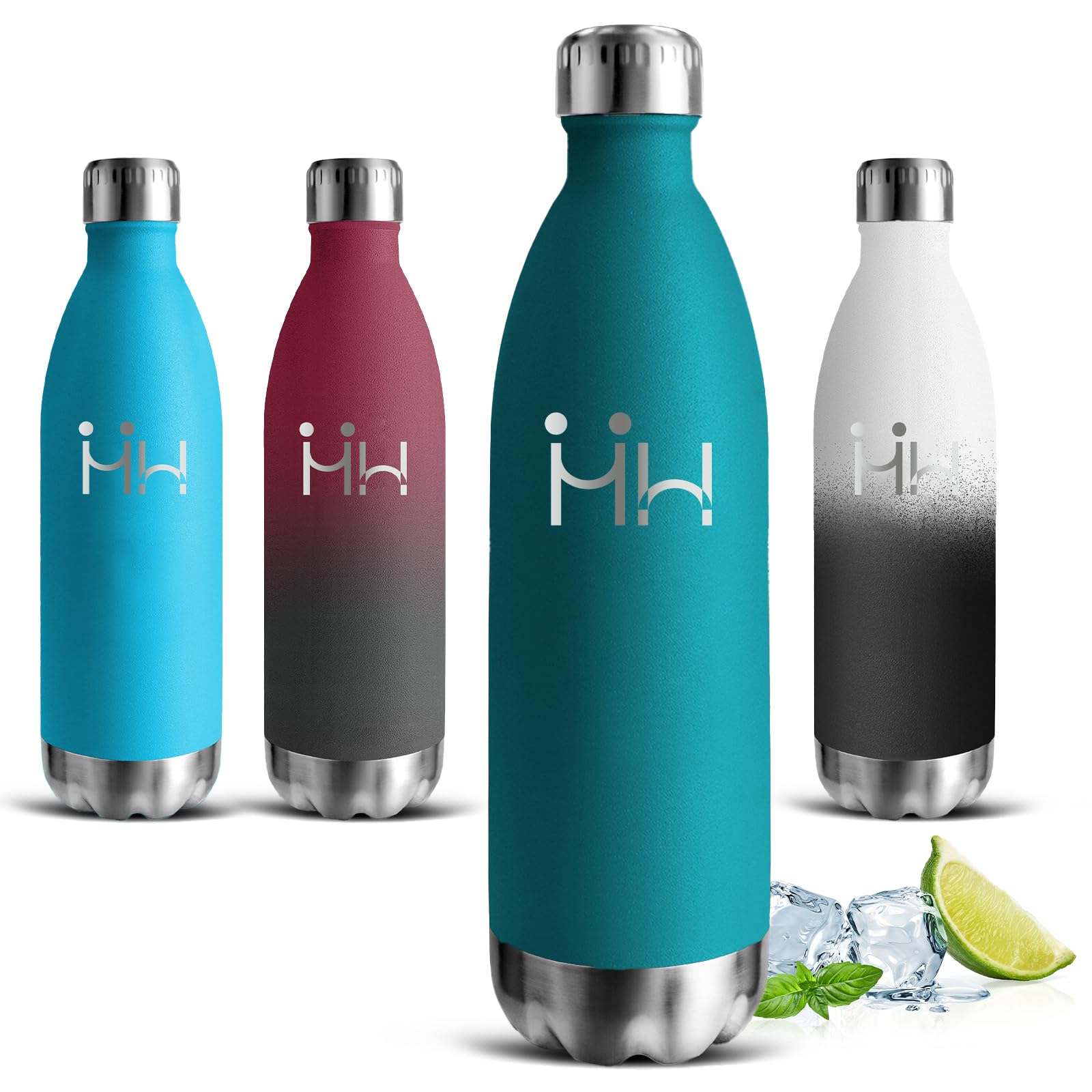 Gourde isotherme 1l en inox pour le bureau et la randonnée