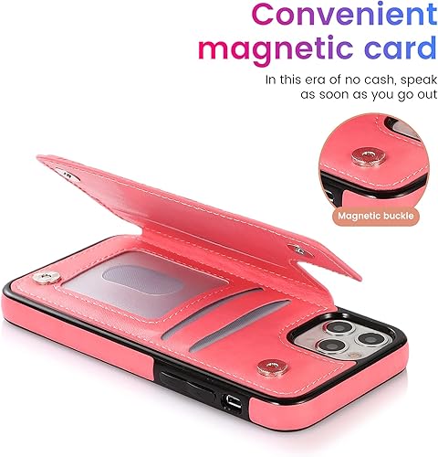 Miniatura 9 de Funda tipo cartera para iPhone 11 Pro 11Pro, funda protectora con ranura para tarjeta de crédito y funda delgada de cuero para iPhone 11Pro de 5.8