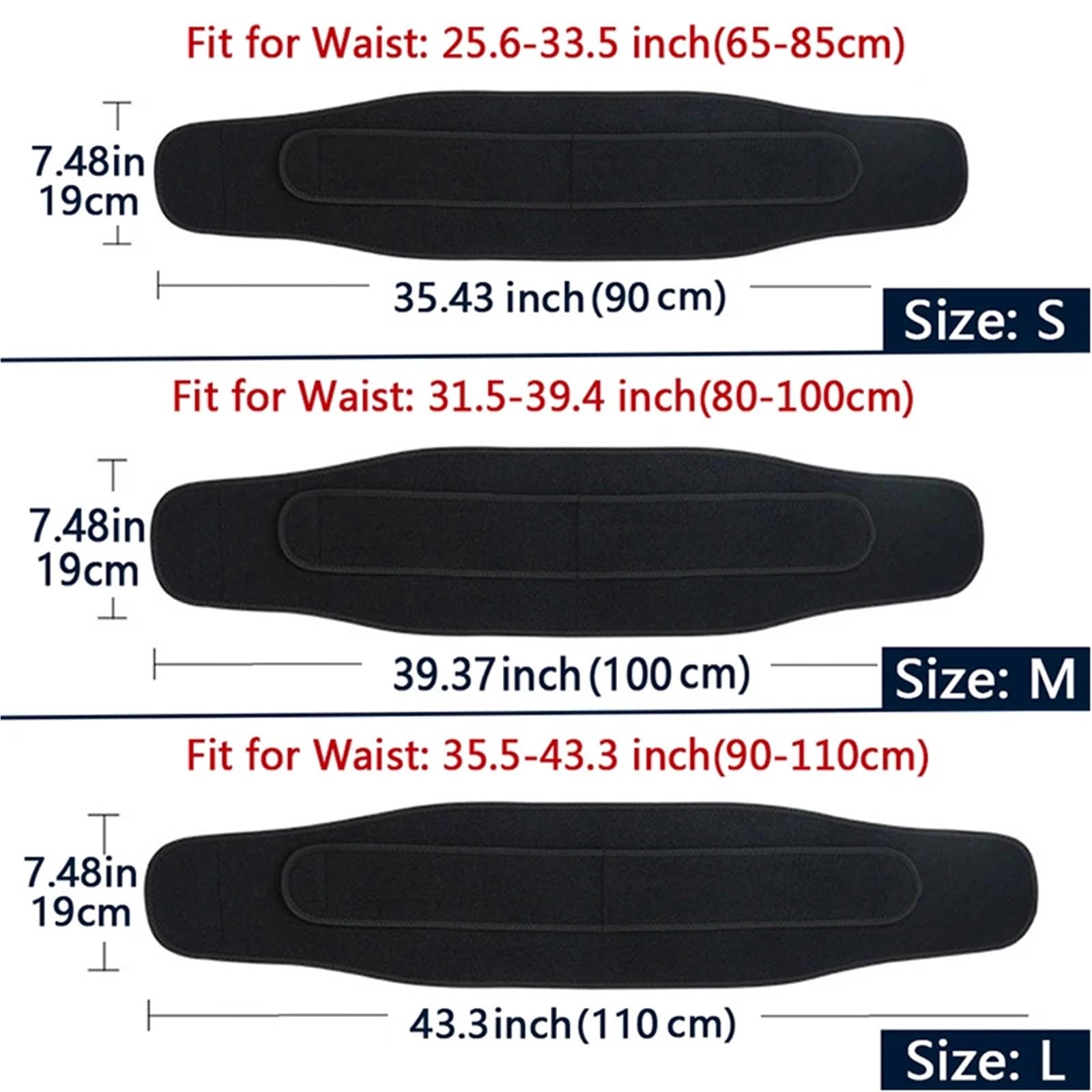 Ceinture de Leste Musculation Ceinture de soutien lombaire réglable for le sport, avec doubles sangles respirantes, unisexe
