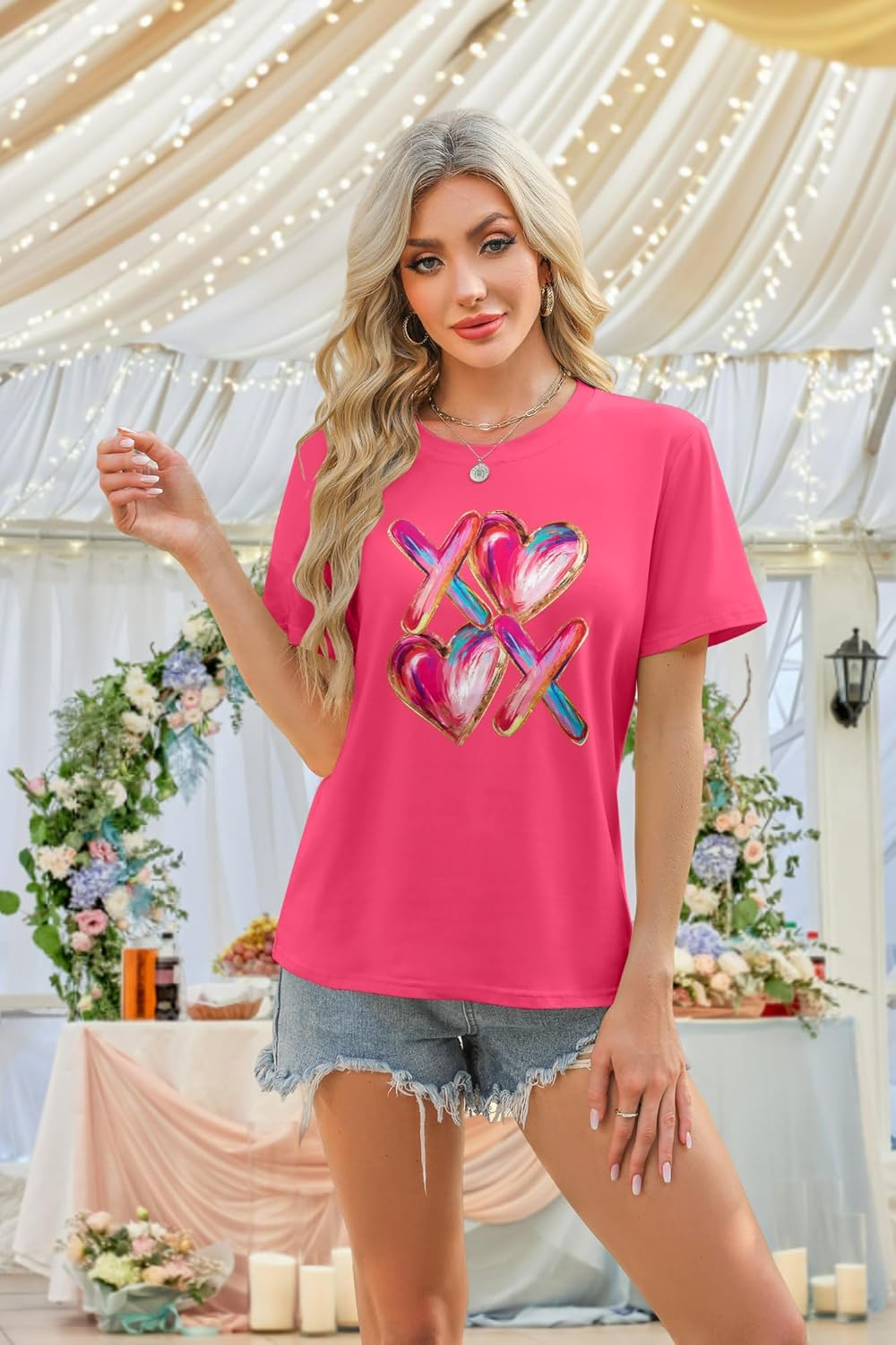 Valentines Teacher Shirts Women: My Class is Full of Sweet Hearts T Shirt Valentines Gifts Short Sleeve Graphic Tees Top - Image 2