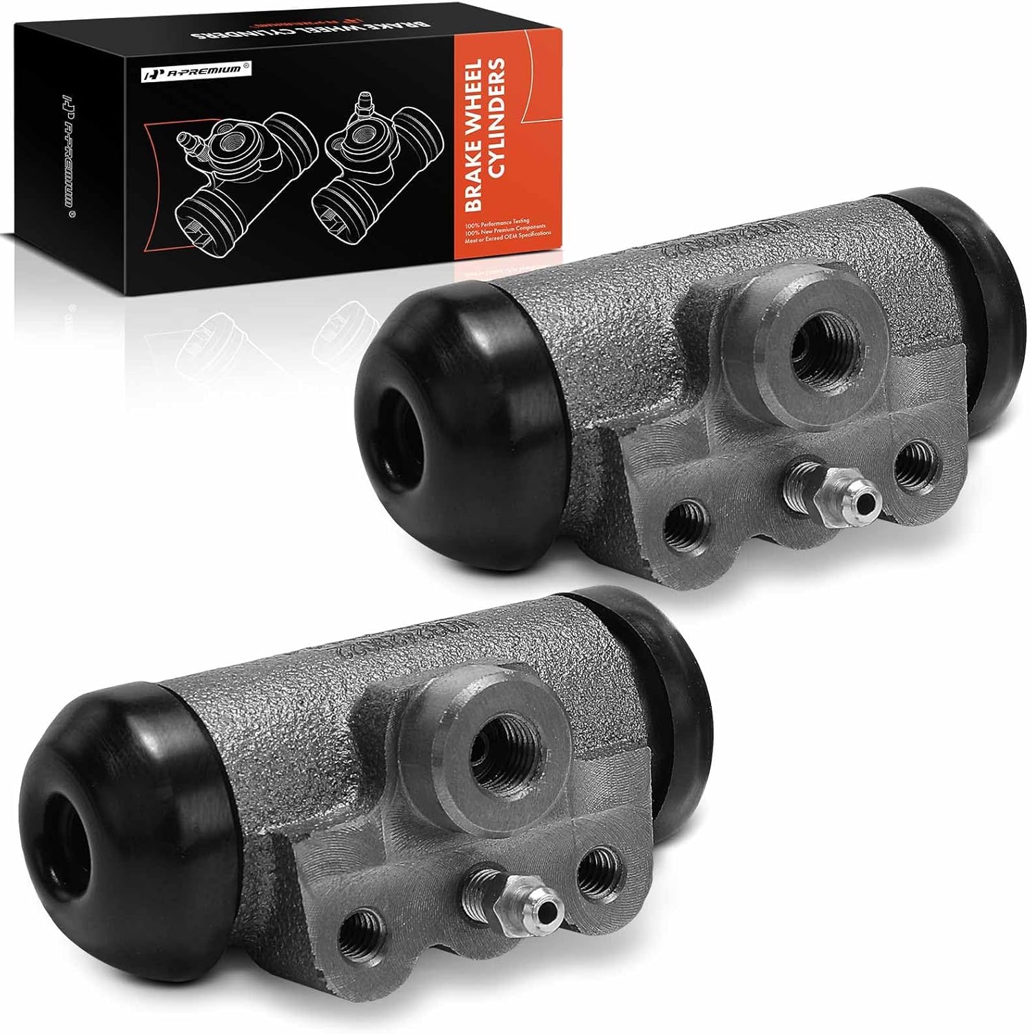 A-Premium Rear Drum Brake Wheel Cylinder Compatible with Select Checker, International, Packard and Studebaker Models - A9, A9L, Aerobus, Marathon, Superba, Taxicab, Scout, Hawk, Packard, 2-PC Set