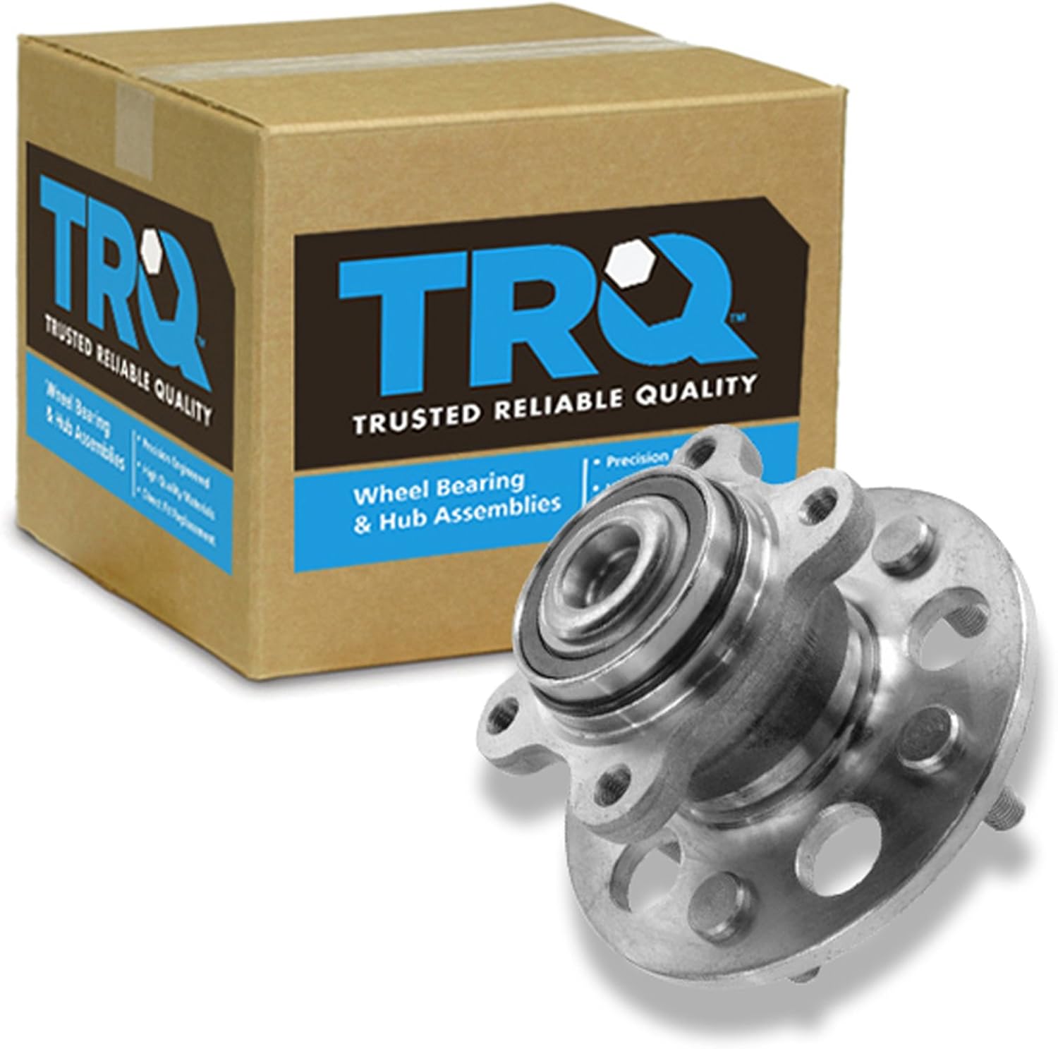 TRQ Rear Wheel Bearing & Hub Assembly with ABS Sensor Compatible with 2006-2012 Honda Civic