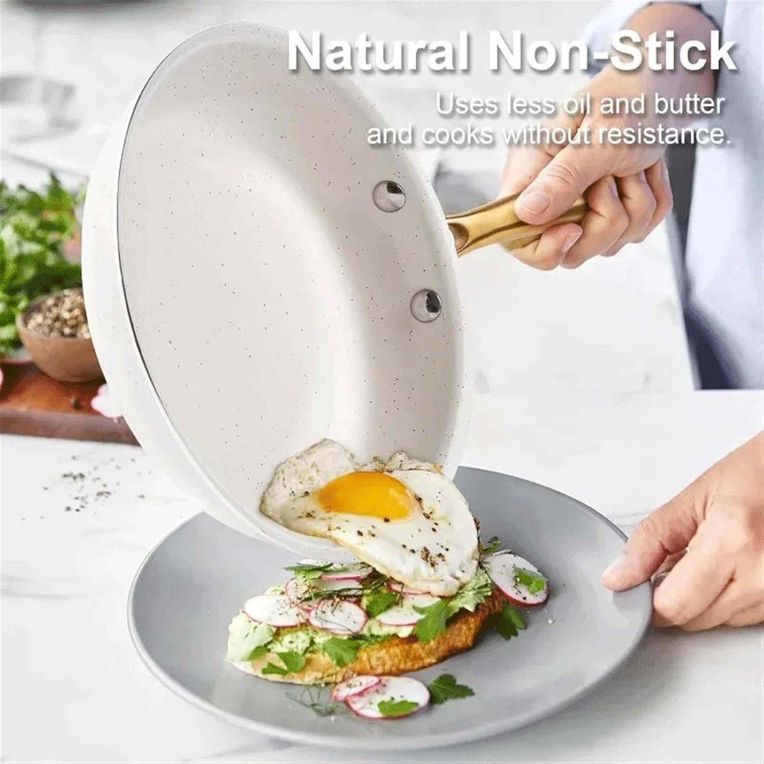 Kitchen Cookware Sets Granite Set With Dutch Oven, Frying Pan